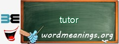 WordMeaning blackboard for tutor